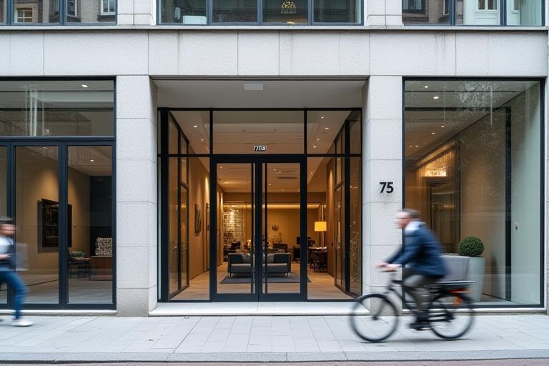 Photo of the DeltaConnect Telecom office facade in Amsterdam