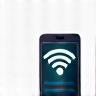 Icon representing a mobile phone signal